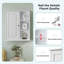 Armoire murale de salle de bain  l 24 po x P 7 po x H 28 po prête à assembler-94950710