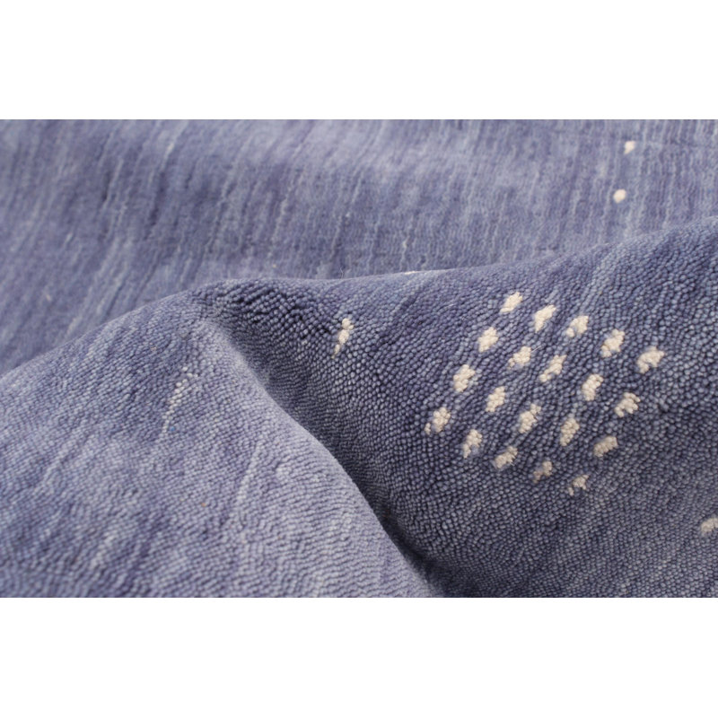 Tapis bleu clair Humaira Gabbeh 9 pi 2 po x 12 pi 0 po