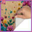 Tapis de bain multicolore à arrangement floral-129637938