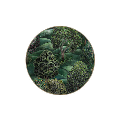 Forest Themed Tree and Grass Pattern Creative Modern Decorative Machine Washable Rug