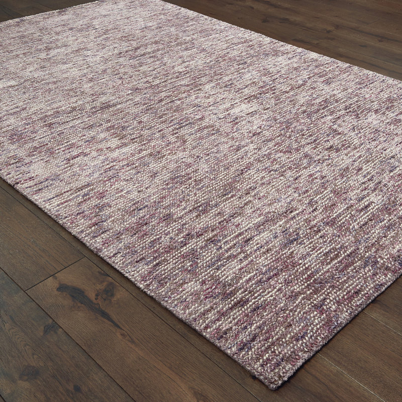 Tapis mauve / rose en laine touffeté à la main Legends, Rectangle 10 pi x 13 pi