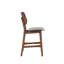 Ensemble de 2 chaises à hauteur de comptoir Scar, coussin gris clair, brun noyer-118445199