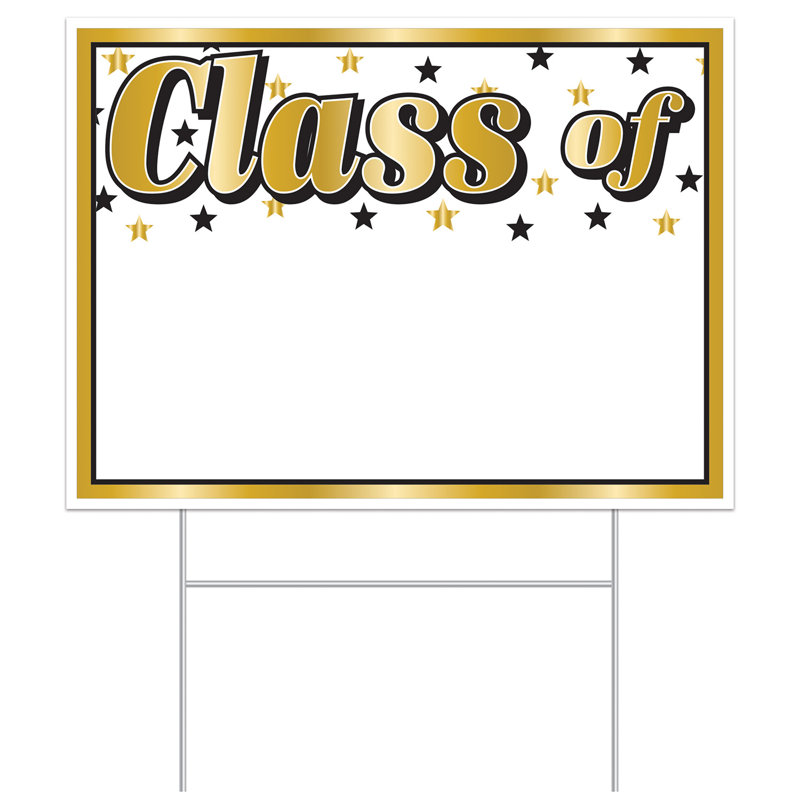 Enseigne en plastique «Class Of» en plastique