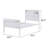 White Full Platform Bed