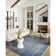 Tapis abstrait denim / colombe Vance