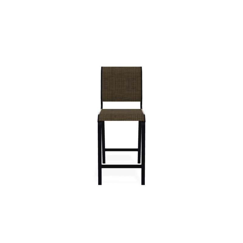 Tabouret de bar 26 po Holna, Beacon taupe Sunbrella®, Noir texturé