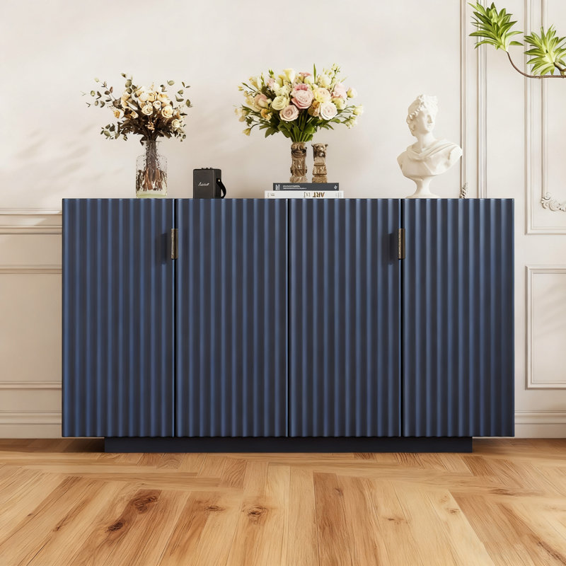 Buffet avec grand espace de rangement Arbogast, Marine antique