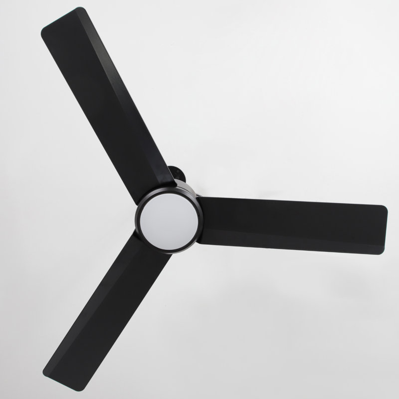 42" IP65 Waterproof Outdoor Propeller Ceiling Fan with Dimmable LED Lights and Remote Control, Wet Rated Plug-in Ceiling Fan with 3 Color LED Light