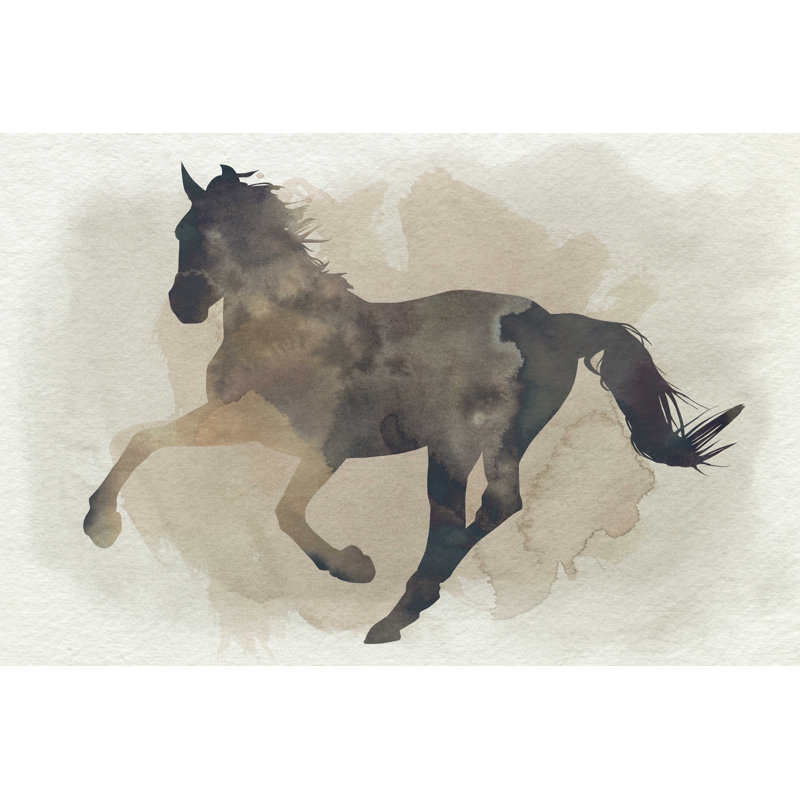 " Galloping II " by Grace Popp Painting Print, 8" H x 12" W