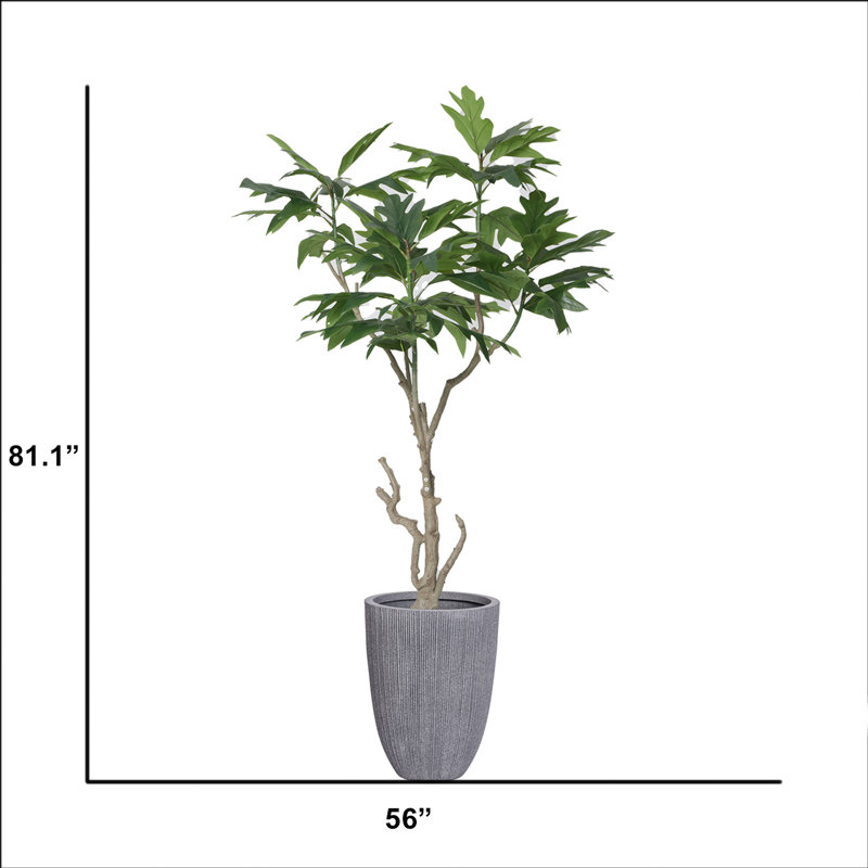 Arbre à violon artificiel en pot 81,1 po
