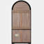 Armoire de rangement pour garde-manger avec tablettes réglables, tiroir dissimulé et porte vitrée-1863252555