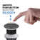 Bathroom Sink Pop Up Drain Stopper with 12" tailpiece, with Overflow