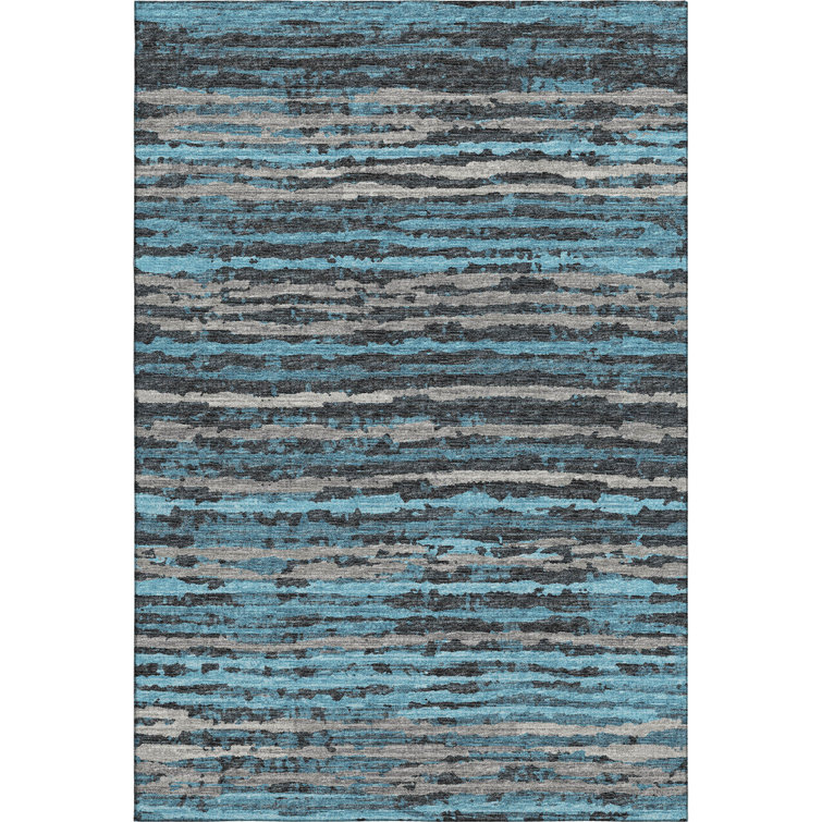 Premium Machine Washable Freixa AMF75 Peacock Rug