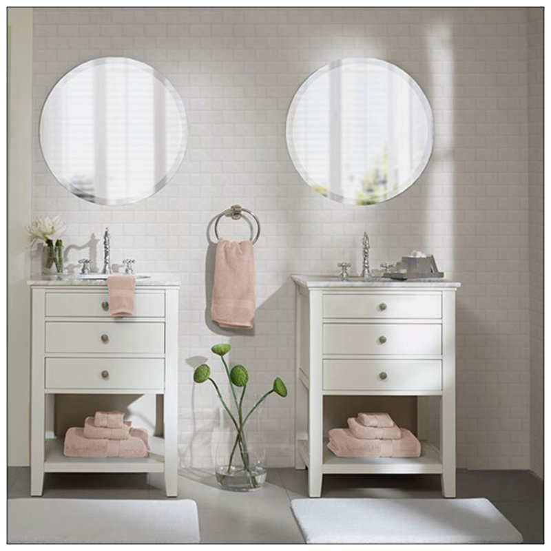 Ensemble de 8 valises pour chambre d'amis 100% coton, Rosé