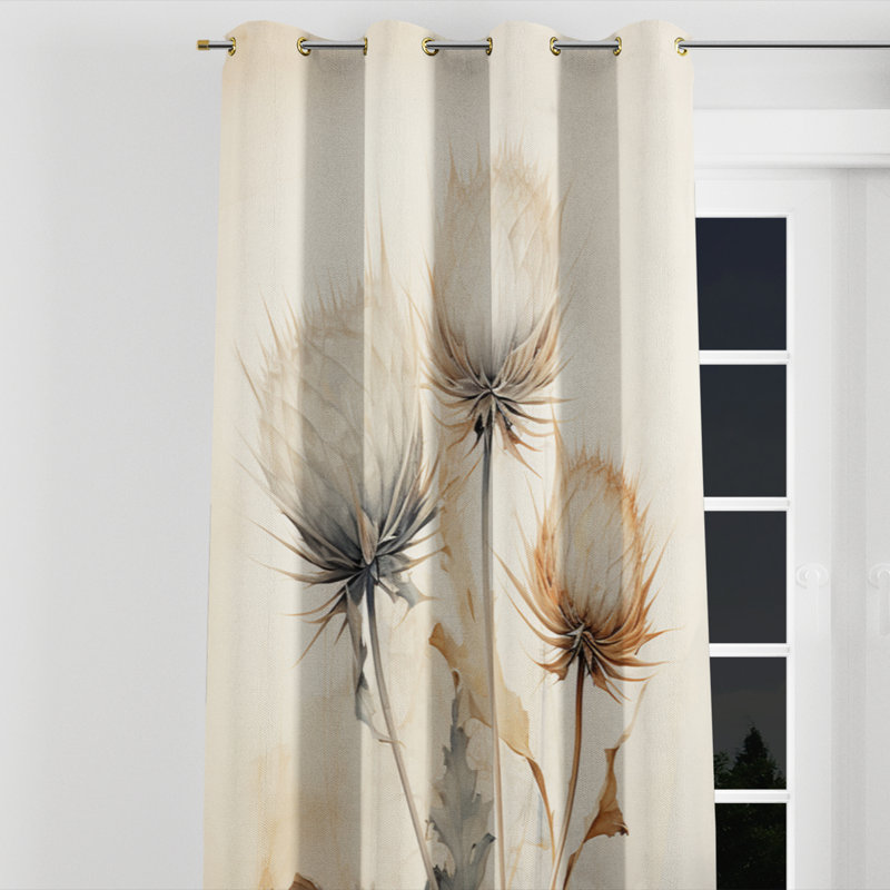 Anagrace - Rideau occultant avec œillets - 1 panneau, l 52" x L 84", Œillets dorés