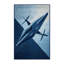 Tapis bleu moelleux et moelleux volant en forme de drone volant - bleu marine-188780525