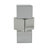 Newenton Glass Mirrored Stacked Cube Silver Pedestal Table