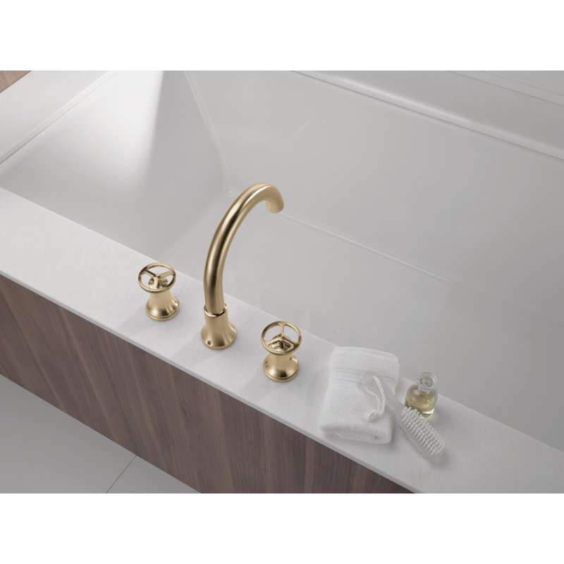 Trinsic Two Handle Roman Tub Faucet Trim, Champagne Bronze