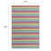 Surrey Stripe Hand-Tufted Plush Wool Rug High-Low Rainbow Multicolor