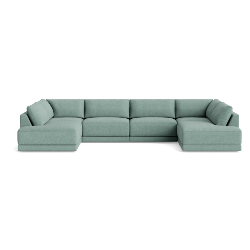 Eva Sectional, Performance Weave - Spa