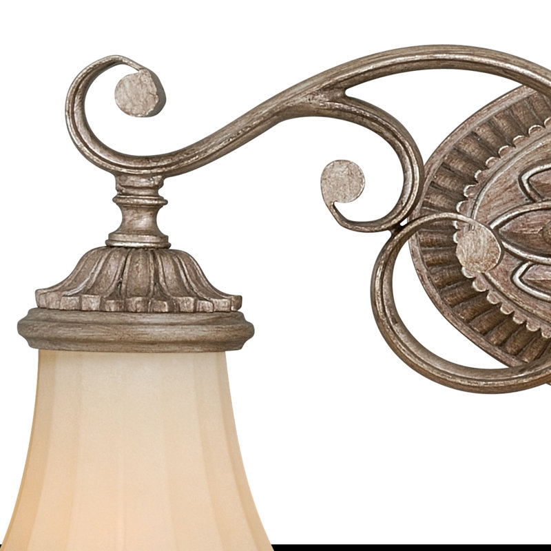 Byrnes 3 - Light Dimmable Vanity Light, French Bronze, Amber Scavo