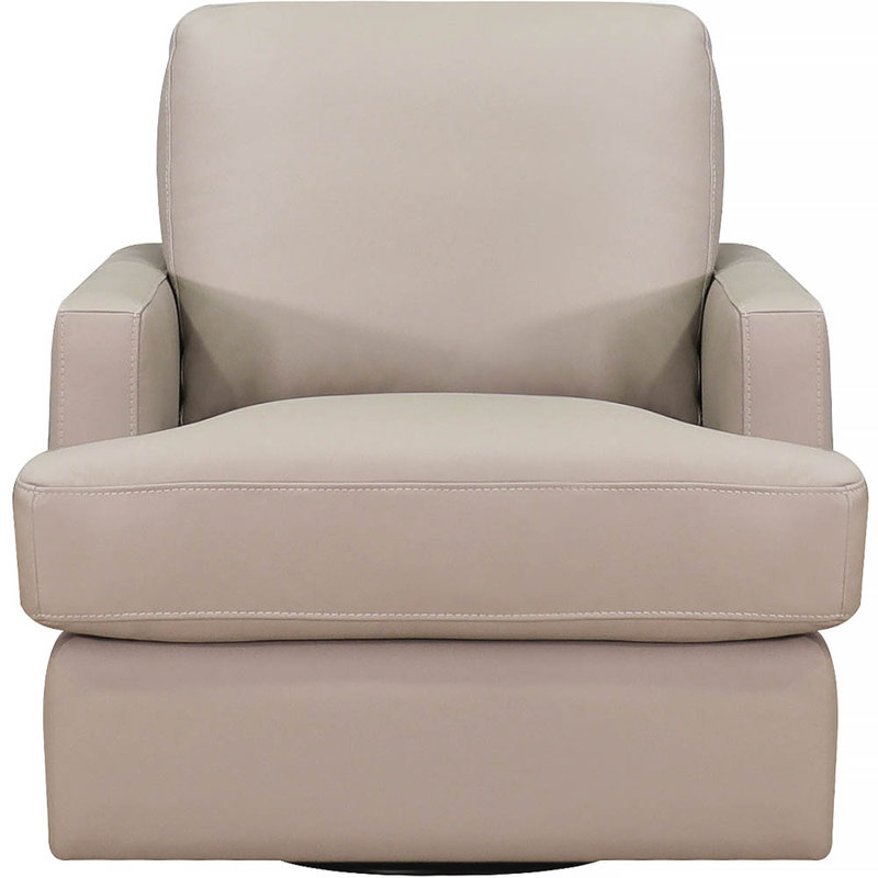 Chaise pivotante en cuir Waldwick, Cuir véritable Georgia Georgia