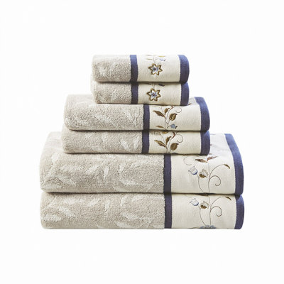 Cotton 6 Piece Towel Set