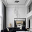  Cocoon Keysha 8 - Light Unique Chandelier Large Long Cluster Pendant for Stairs Hallway with Remote Control