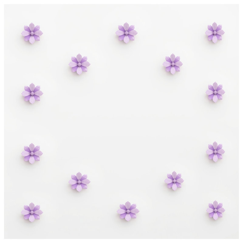 Couvre-lit matelassé à motif floral mauve toutes tailles, Grand lit
