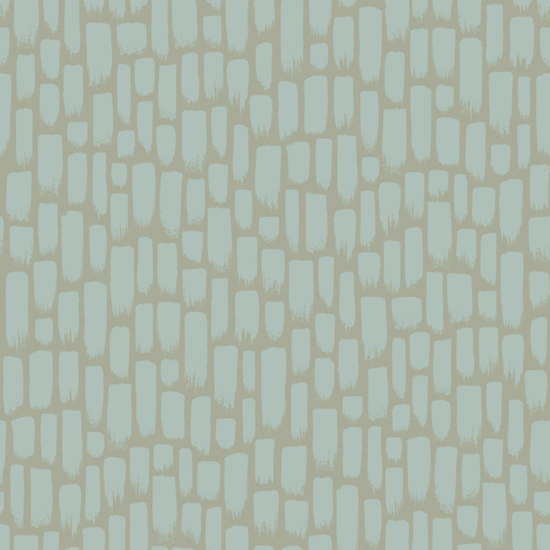 Rouleau de papier peint lisse et colle l 3,12 pi x l 21 po sumi-e, Vert / Taupe