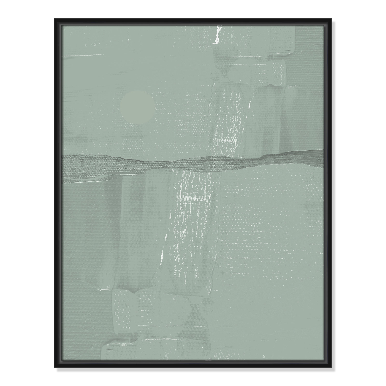 Attica "Sage Abstract" Print, 29.5" H x 23.5" W x 2" D, Black