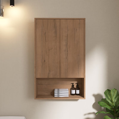 Armoire de salle de bain murale 24 po Vowar avec 2 portes à fermeture douce et tablette réglable