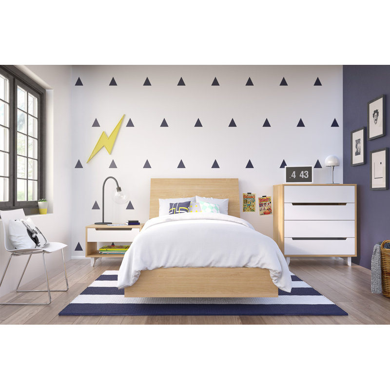Aristocles Platform Bed, Full, Natural