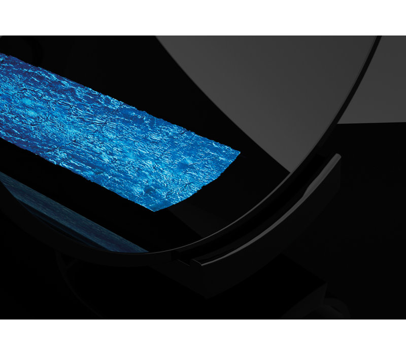 Calla 17.2'' L Bathroom Sink, Black/Blue
