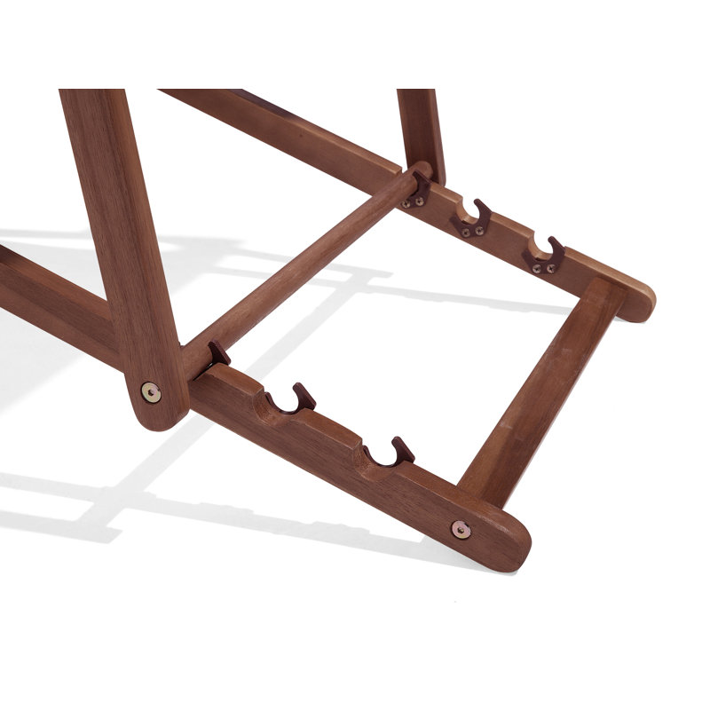 Lux Folding Deck Chair, Dark Brown
