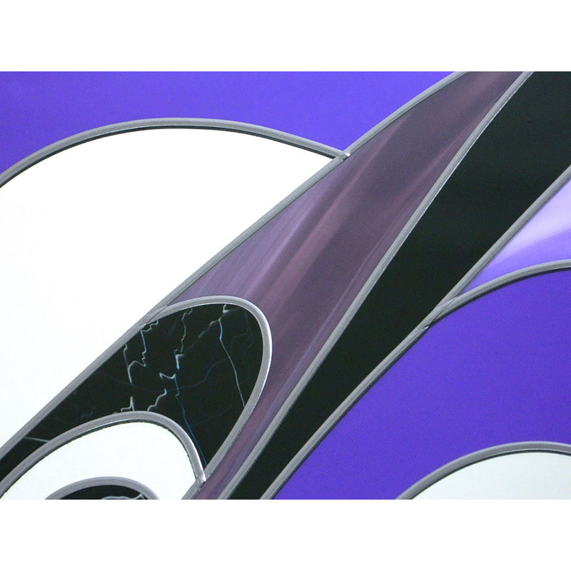Feld Flat Wall Mirror, Purple