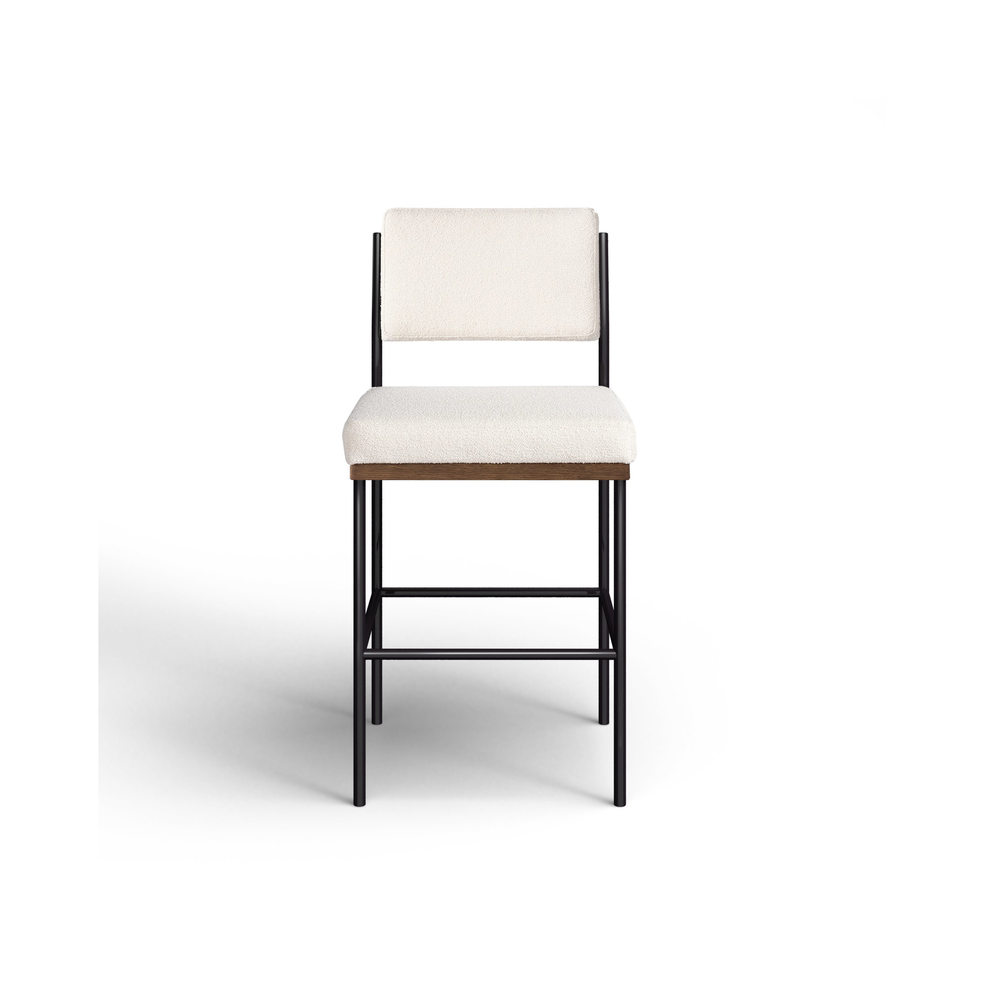 Popovich Stool, Bar Stool (30.3" Seat Height), Fayette Cloud/Polyester Blend