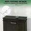 Armoire de rangement mince pour chaussures avec tiroirs rabattables et tablettes réglables noires-912462563