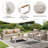 Outdoor 4-Piece Seating Group With  Fire Pit Table