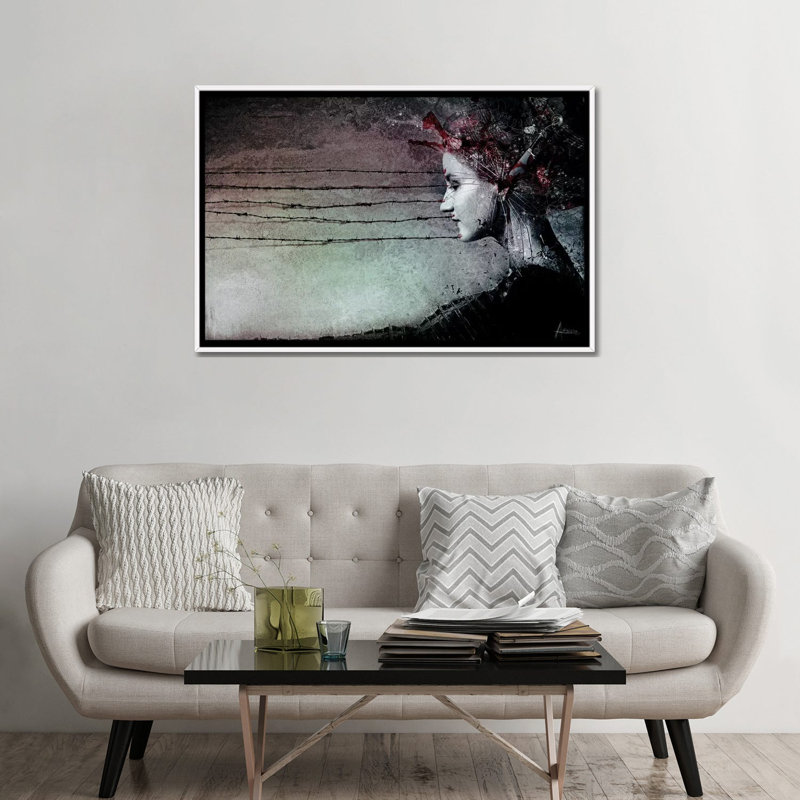 « You promise me a Symphony » par Mario Sanchez Nevado-impression d’art graphique, Pas de tapis, Toile blanche encadrée