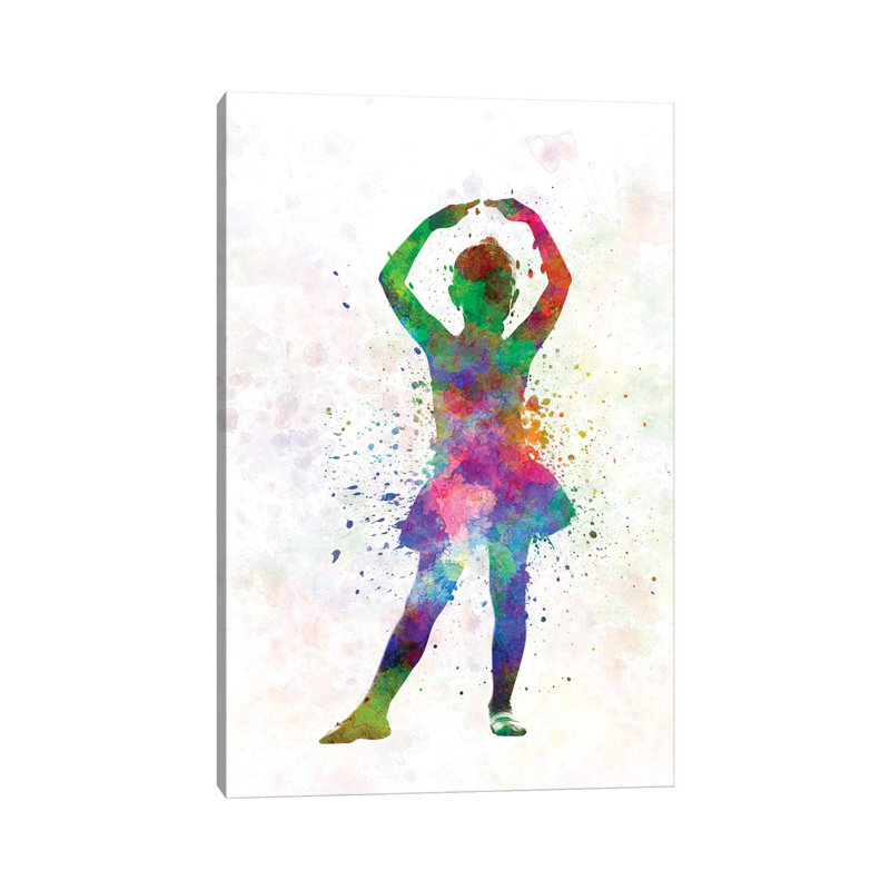 Ballerina Dancing IV 1 Piece Wrapped Canvas Painting, 101.6cm H x 66.04cm W x 1.91cm D