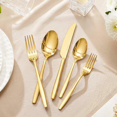 20 Piece 18/10 Stainless Steel Silverware Set, Service For 4