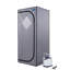 Tente de sauna à vapeur grise portative pleine grandeur - Spa personnel, avec générateur de vapeur, télécommande, fauteuil pliable, minuterie et raccord de tuyau en PVC Facile à installer. Chauffage rapide, avec certification FCC