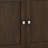 51"W Solid Wood 3-Shelf Entryway Storage Cabinet with Adjustable Shelves