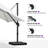 Rocshelle quare Right-left Tilt Cantilever Umbrella with Base and 360-degree Rotation-225910566-248276125