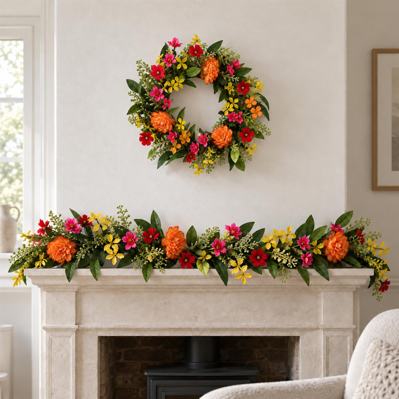 50 cm Mixed Assortment Artificial Wreath