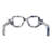 Stone Eyeglasses Shaped Decorative Object Sculpture Ornament Modern Carved Accent Art Abstract Silhouette Display Piece Indoor Artisan Novelty Eyewear Figurine Architectural Detail-604788023