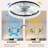 Ceiling Fan With Lights Dimmable LED-1160792674