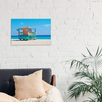 Ocean Drive Lifeguard House South Beach III 1 Piece Wrapped Canvas Wall Art