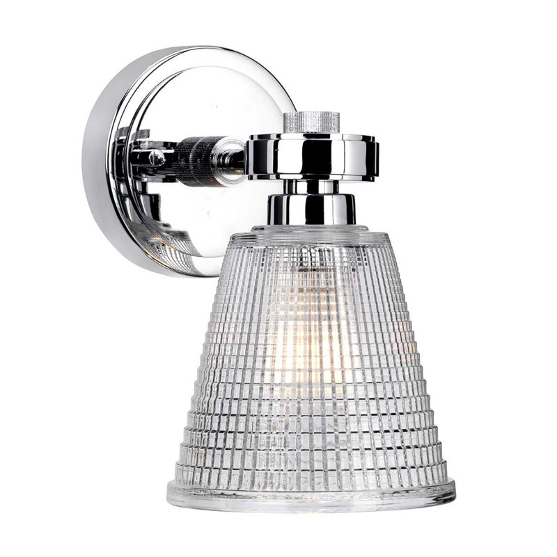 Merseyside Armed Sconce, Polished Chrome